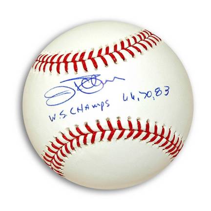 Jim Palmer Autographed MLB Baseball Inscribed with "WS Champs 66, 70, 83"