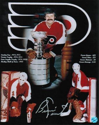 Bernie Parent Philadelphia Flyers Autographed 8" x 10" Photograph Collage (Unframed)