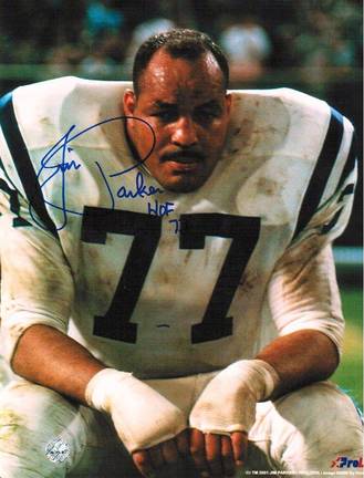 Jim Parker Baltimore Colts Autographed 8" x 10" Unframed Photograph Inscribed with "HOF 73"