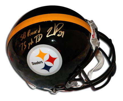 Willie Parker Autographed Pittsburgh Steelers Riddell Pro Line Helmet inscribed with