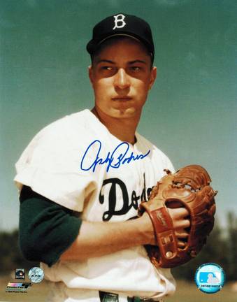 Johnny Podres Autographed "From the Stretch" Brooklyn Dodgers 8" x 10" Photo