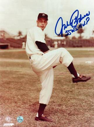 Johnny Podres Brooklyn Dodgers Autographed 8" x 10" Photograph Inscribed with "55 WS MVP" (Unframed)
