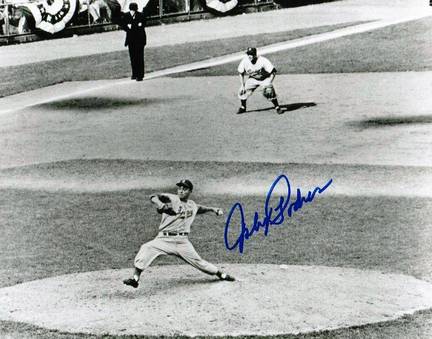 Johnny Podres Brooklyn Dodgers Autographed Horizontal 8" x 10" Unframed Photograph