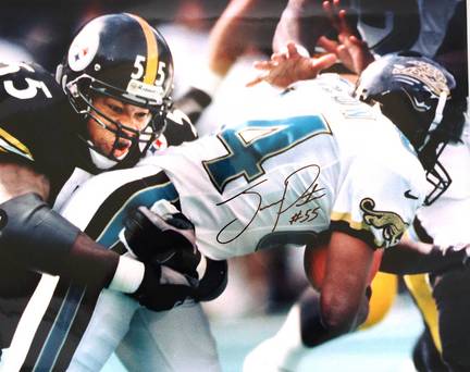 Joey Porter Autographed Pittsburgh Steelers 16" x 20" Photo