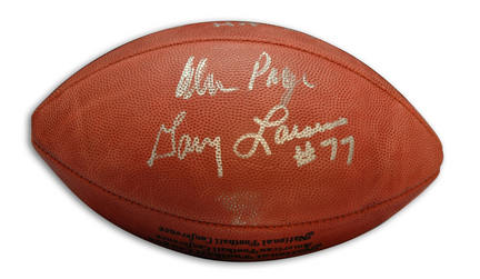 Purple People Eaters Autographed in Gold Football