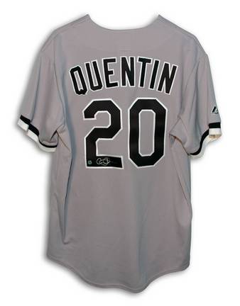 Carlos Quentin Chicago White Sox Autographed Majestic MLB Baseball Jersey (Gray)
