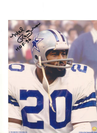 Mel Renfro Dallas Cowboys Autographed 8" x 10" Photograph Inscribed with "HOF 96" (Unframed)