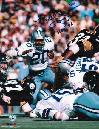 Mel Renfro Dallas Cowboys Autographed 8" x 10" Unframed Photograph Inscribed with "HOF 96"