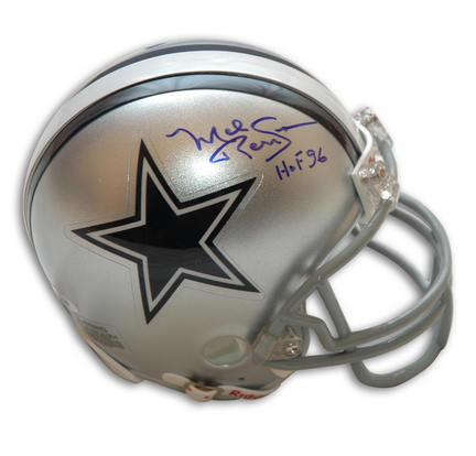 Mel Renfro Dallas Cowboys Autographed Mini Helmet Inscribed "HOF 96"