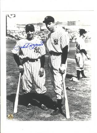 Phil Rizzuto New York Yankees Autographed 8" x 10" with Joe DiMaggio Photograph (Unframed)