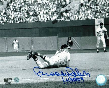 Brooks Robinson Autographed Baltimore Orioles 8" x 10" Photo Inscribed "HOF 83"
