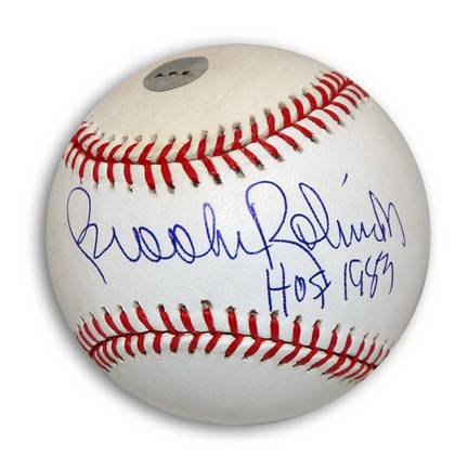 Brooks Robinson Autographed OML Baseball Inscribed "HOF 1983"