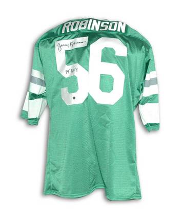 Jerry Robinson Autographed Philadelphia Eagles Green Throwback Jersey