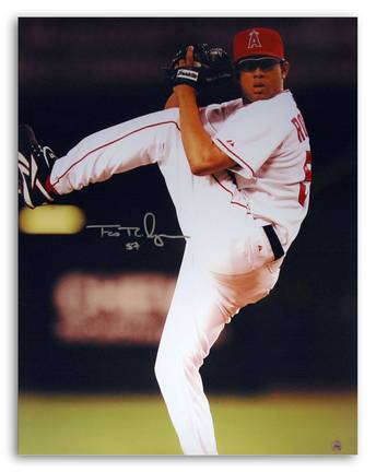 Francisco "Krod" Rodriguez Los Angeles Angels of Anaheim Autographed 16" x 20" Photograph (Unframed)