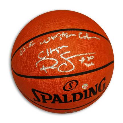 Ralph Sampson Autographed Official NBA Basketball  Inscribed "1985-86 Western Conf Champs"