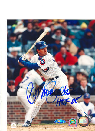 Ryne Sandberg Chicago Cubs Autographed 8" x 10" Photograph Inscribed with "HOF 05" (Unframed)