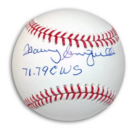 Manny Sanguillen Autographed Baseball Inscribed with "71 79 CWS"