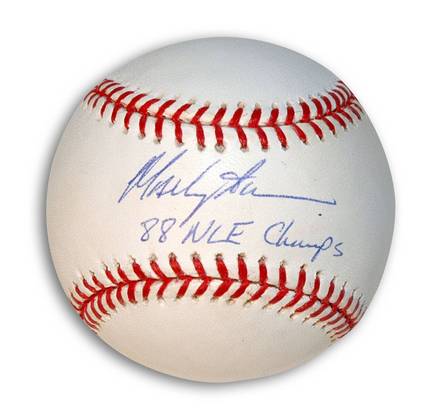 Mackey Sasser Autographed Baseball Inscribed "88 NLE Champs"