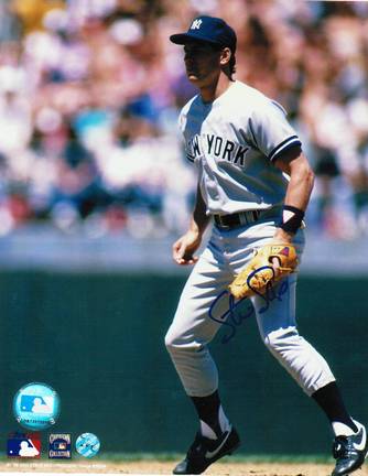 Steve Sax Autographed "In the Field" New York Yankees 8" x 10" Photo