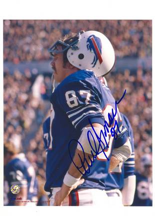 Paul Seymour Buffalo Bills Autographed 8" x 10" Photograph with "87" Inscription (Unframed)