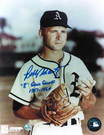 Bobby Shantz Kansas City Athletics Autographed 8" x 10" Unframed Photograph Inscribed with "8 Gold Gloves