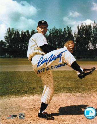 Bobby Shantz New York Yankees Autographed 8" x 10" Unframed Photograph Inscribed with "1958 WS Champs&quo