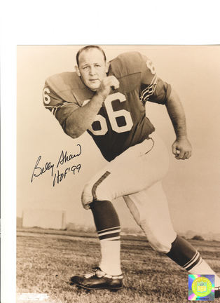 Billy Shaw Buffalo Bills Autographed 8" x 10" Photograph with "HOF 99" Inscription (Unframed)