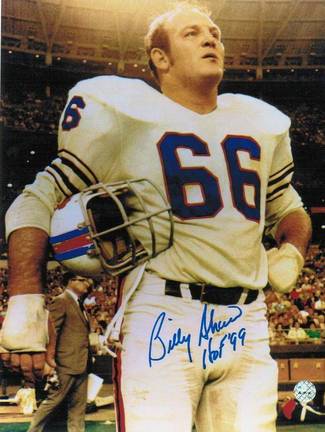 Billy Shaw Buffalo Bills Autographed 8" x 10" Unframed Photograph Inscribed with "HOF 99"