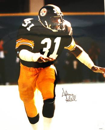 Donnie Shell Autographed "On the Run" Pittsburgh Steelers 16" x 20" Photo