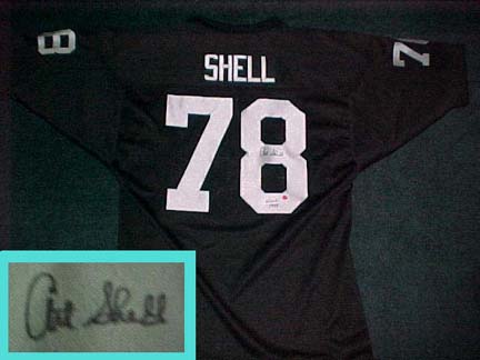 Art Shell Autographed Oakland Raiders Throwback Black Jersey 