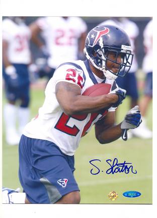 Steve Slaton Houston Texans Autographed 8" x 10" Photograph (Unframed)