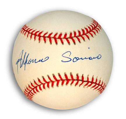 Alfonso Soriano Autographed MLB Baseball