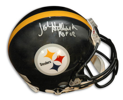 John Stallworth Autographed Pittsburgh Steelers Riddell Pro Line Helmet Inscribed with "HOF 02"