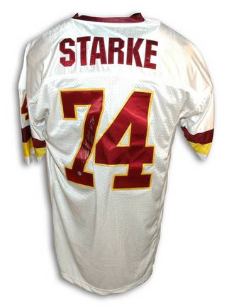 George Starke Autographed Custom Throwback NFL Football Jersey Inscribed with "Head Hog" (White)