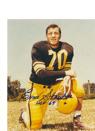 Ernie Stautner Pittsburgh Steelers Autographed 8" x 10" Photograph Inscribed with "HOF 69" (Unframed