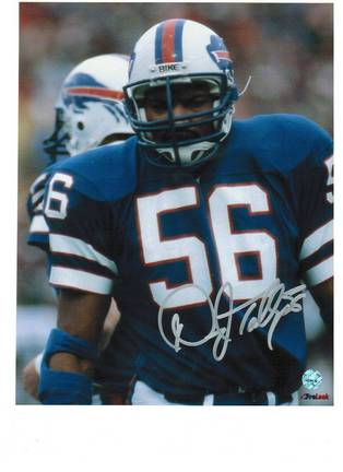 Darryl Talley Autographed "In Throwback Uniform" Buffalo Bills 8" x 10" Photo