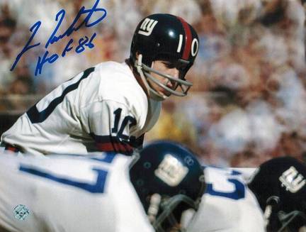 Fran Tarkenton New York Giants Autographed 8" x 10" Photograph Inscribed with "HOF 86" (Unframed)