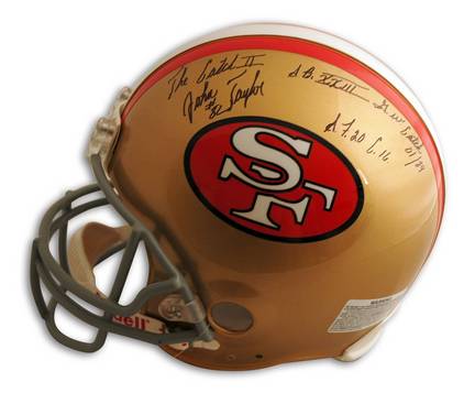 John Taylor Autographed San Francisco 49ers Proline Helmet "with Inscription"