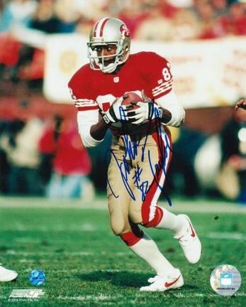 John Taylor Autographed "Running With The Ball" San Francisco 49ers 8" x 10" photo
