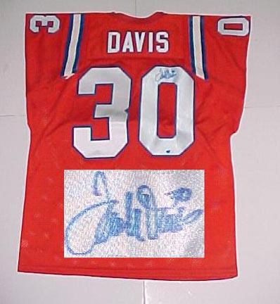 Terrell Davis Autographed Custom Throwback "Orange Crush" Jersey