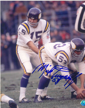 Mick Tingelhoff Autographed Minnesota Vikings 8" x 10" Photograph (Unframed)