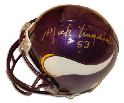 Mick Tingelhoff Autographed Minnesota Vikings Mini Helmet