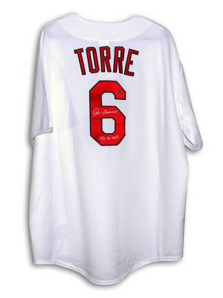 Joe Torre Autographed St. Louis Cardinals White Majestic Throwback Jersey Inscribed "1971 NL MVP"