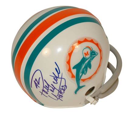 Paul Warfield Miami Dolphins Autographed Mini Football Helmet Inscribed with "HOF 83"