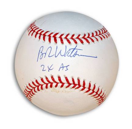 Bob Watson Autographed MLB Baseball Inscribed with "2X AS"