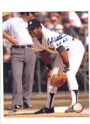 Bob Watson New York Yankees Autographed 8" x 10" Photograph Inscribed with "2X AS" (Unframed)