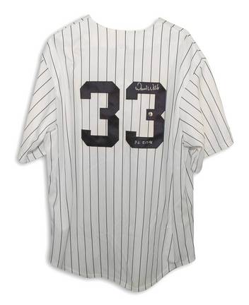 David Wells New York Yankees Autographed Majestic MLB Baseball Jersey Inscribed with "PG 5-17-98" (Pinstripe)
