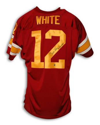 Charles White Autographed USC Maroon Throwback Jersey Inscribed "79 Heisman"