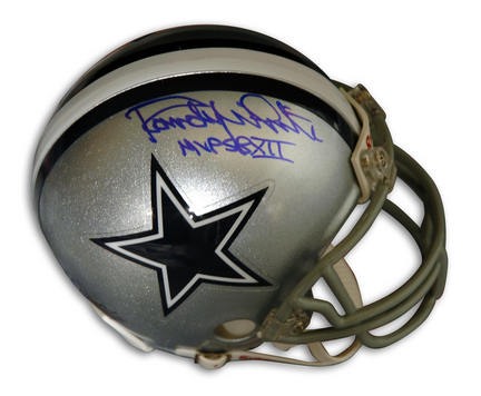 Randy White Autographed Dallas Cowboys Riddell Mini Helmet Inscribed with "SB XII MVP"