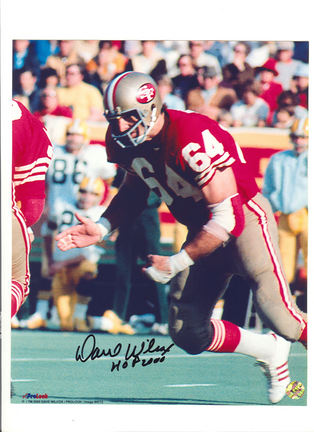 Dave Wilcox San Francisco 49ers Autographed (Black) 8" x 10" Photograph with "HOF 2000" Inscription 